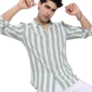Men's Cotton Casual Shirt, Jade blue, Full Sleeves, Regular Fit